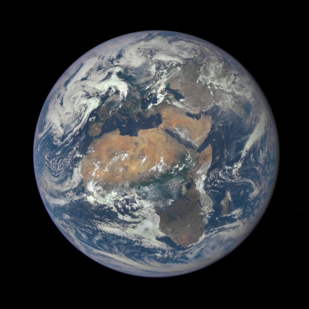 Vista satelital de África, conocida por los griegos como Libia. NASAEarth, CC-BY 2.0
