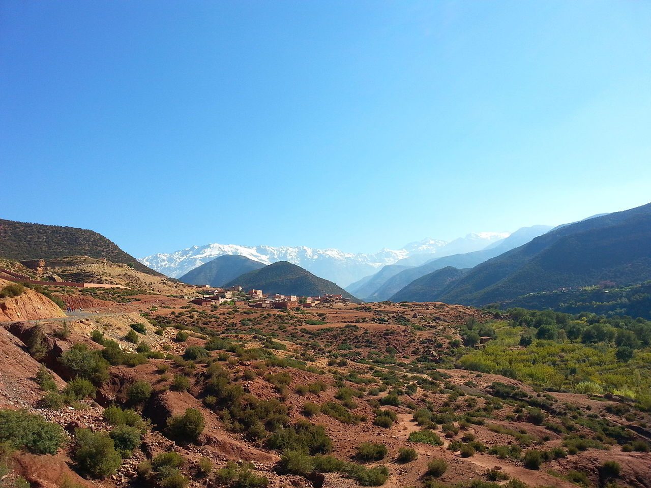 Sección de las montañas del Atlas en Marruecos. Wikimedia Commons, CC-BY 4.0
