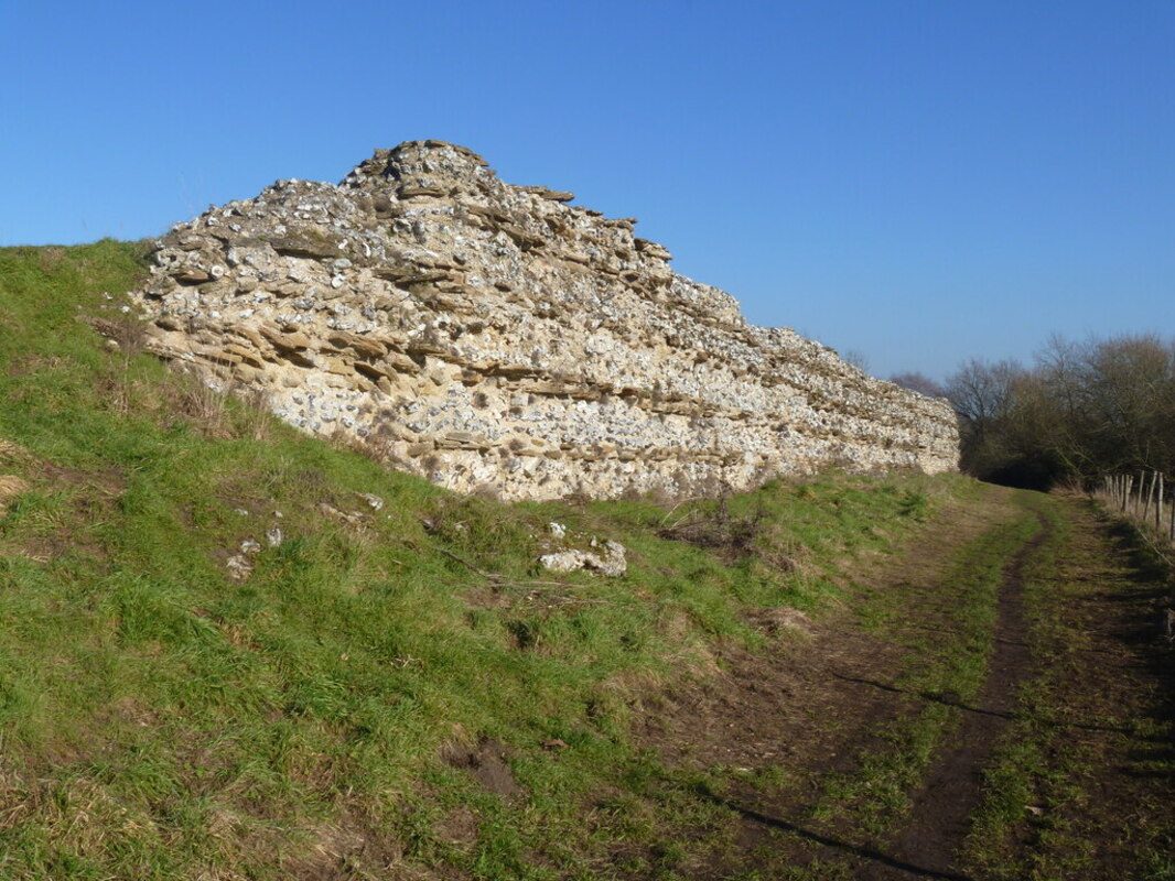 Parte de las ruinas romanas de Calleva Atrebatum, Silchester. Foto de Michael Dibb, CC-BY 2.0