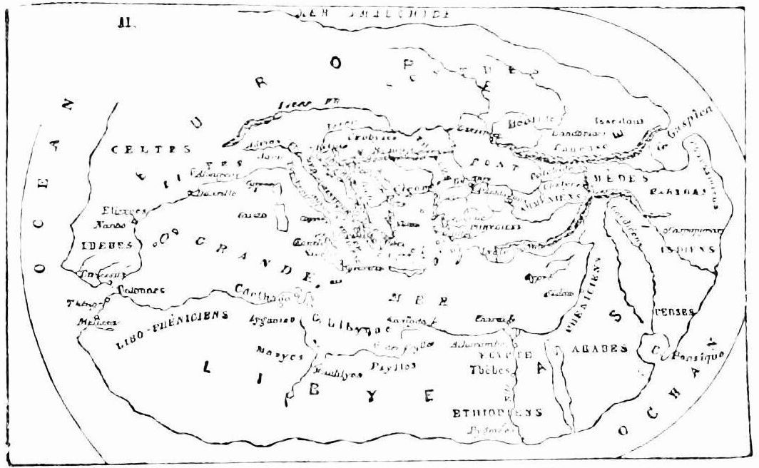Mapa de Hecataeus 500 a. C.