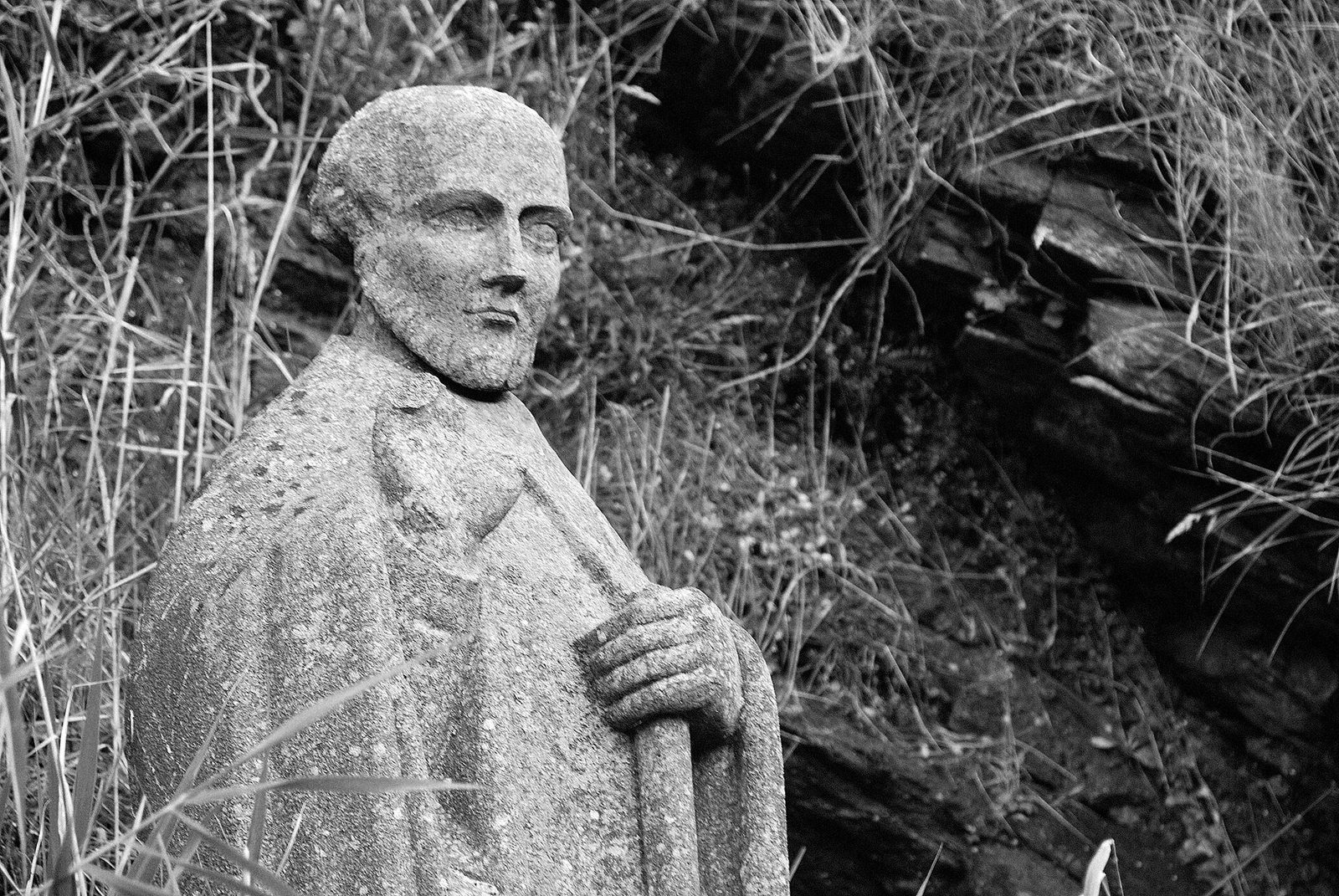 Saint-Gildas-de-Rhuys: Estatua de Saint-Gildas