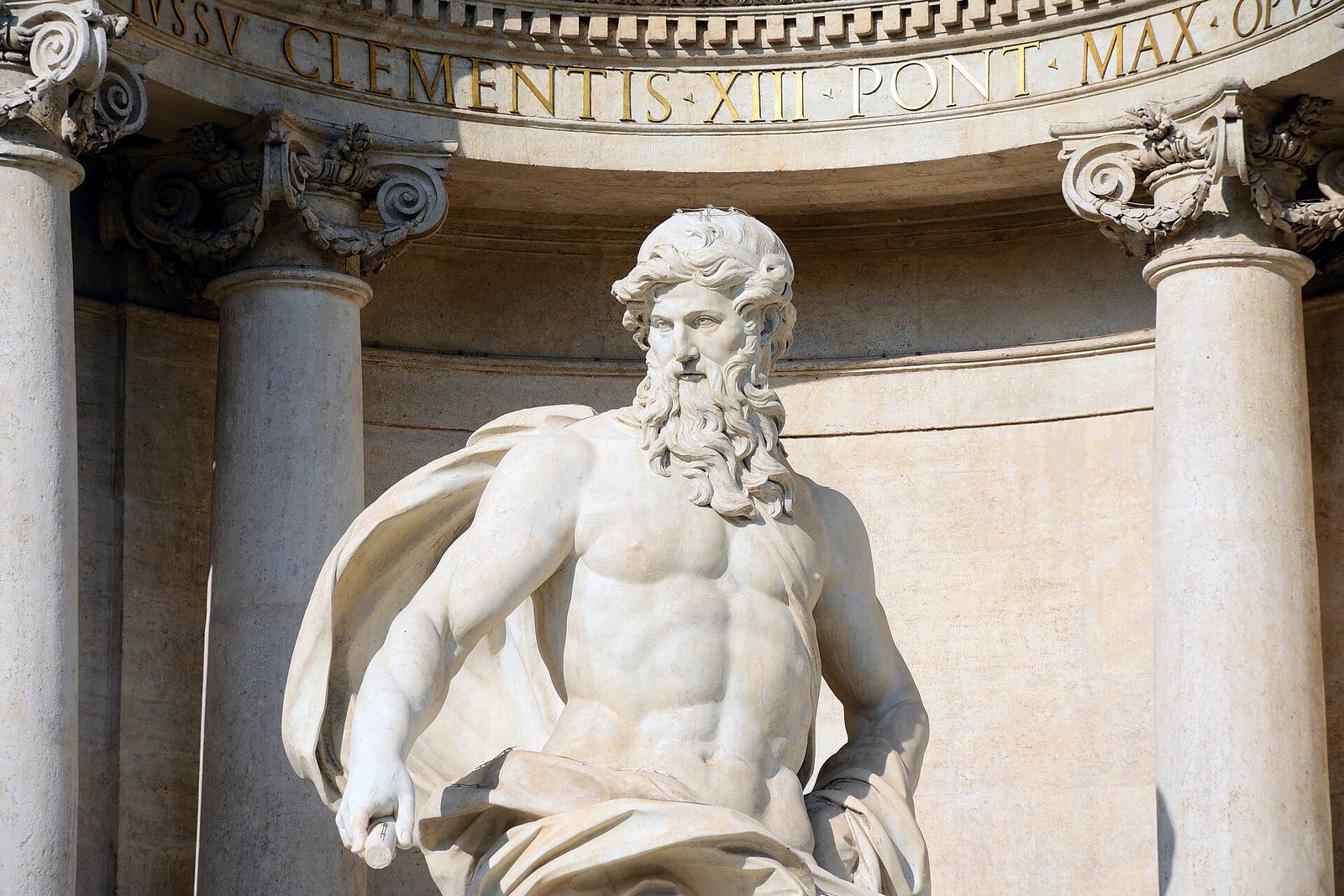 Fuente de Trevi (Roma) - Océano vista frontal