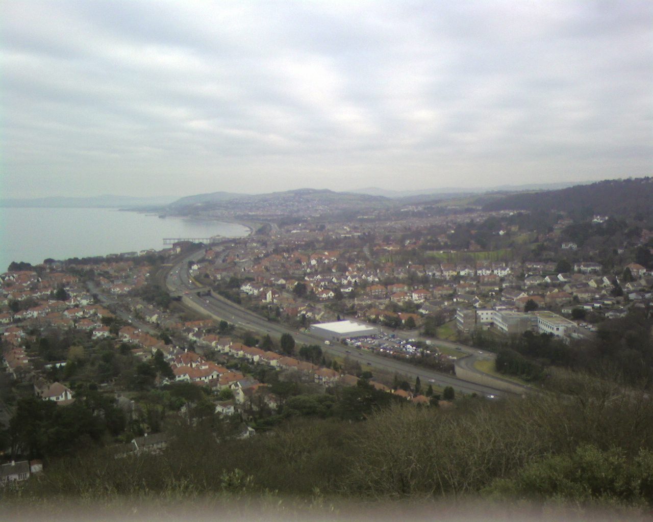 Vista de la bahía de Colwyn desde Bryn Euryn