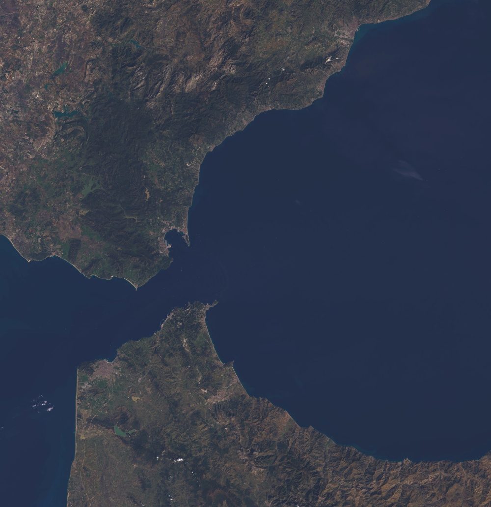 Vista satelital del estrecho de Gibraltar, CC-BY 2.0